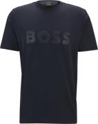 BOSS Tee Jagged 1 Mand Navy Kortærmede T-shirts Str XXXL - hos Magasin