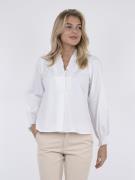 Neo Noir Brielle Solid Shirt Kvinde White Langærmede Bluser Str 40 - h...