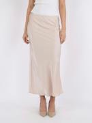 Neo Noir Vicky Heavy Sateen Skirt Kvinde Champagne Maxi Nederdele Str ...