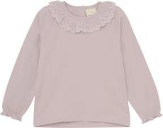 En Fant Tshirt LS Collar Str 128 - Burnished Lilac Langærmede T-shirts...