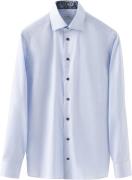 ETON Slim Fit Light Blue Floral Effect Signature Twill Shirt Mand Lyse...