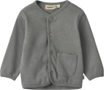 Wheat Sweat Cardigan Toto Str 2 år / 92 cm - Stormy Blue Sweatshirts B...