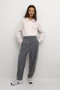 Kaffe Kamerle Pants Suiting Kvinde Dark Grey Melange Bukser Med Brede ...