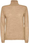 Sand Fellini Trish Kvinde Sand Sweaters Str L - Uld hos Magasin