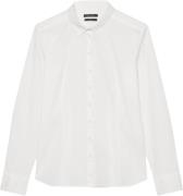 Marc O’Polo Blouse, Kent Collar, Long Sleeved, Kvinde White Langærmede...