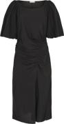 Designers Remix Valerie Puff Dress Kvinde Sort Midi Kjoler Str 40 - ho...