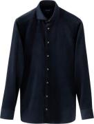 ETON Contemporary Fit Navy Blue Fine Whale Coruroy Shirt Mand Blå Lang...