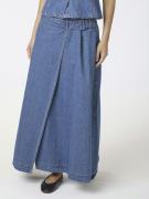 Neo Noir Nina Wrap Denim Skirt Kvinde Blue Maxi Nederdele Str 40 Denim...