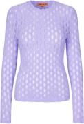 Stine Goya Sgjuno, 1996 Fluffy Jersey Kvinde Lavender Toppe Str M/L - ...