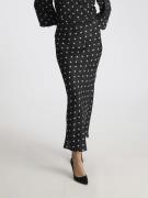 Neo Noir Lola Retro Dot Long Skirt Kvinde Black Maxi Nederdele Str 40 ...