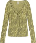 Résumé Vanyars Blouse Kvinde Silver Green Langærmede Bluser Str L - ho...