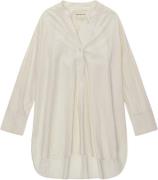 Moshi Moshi Mind Posy Shirt Poplin Kvinde Natural Emb Langærmede Skjor...