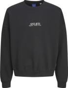 Jack & Jones Jorbrooklyn Graphic Sweat Crew Neck Mand Sort Sweatshirts...