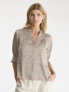 Neo Noir Diana Vibrant Dot Blouse Kvinde Brown Langærmede Bluser Str 4...