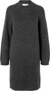 Selected Femme Slflulu LS Alpaca Blend High Neck Knit Dress Kvinde Vol...