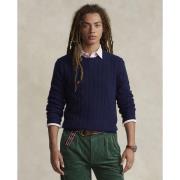 Polo Ralph Lauren 2/12 Cashmere Sfalsl-swt Mand Bright Navy Sweaters S...