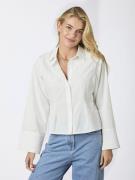 Neo Noir Rosa Solid Shirt Kvinde White Langærmede Bluser Str 40 - hos ...