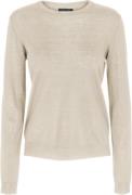 Sand Fellini Trish O Kvinde Hvid Sweaters Str L - hos Magasin