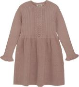 Huttelihut Dress LS Knit Str 128 - Fawn Kjoler hos Magasin