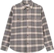 Les Deux Lennon Flannel Check Overshirt Mand Excalibur/raven Langærmed...