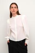 Karen by Simonsen Frostykb Frill Shirt Kvinde 110601 Langærmede Skjort...