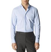 ETON Light Blue Fourway Stretch Shirt - Slim Fit Mand Blå Langærmede S...