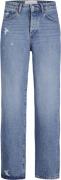 JJXX Jxseville Loose MW Rr5001 Noos Kvinde Medium Blue Denim Straight ...