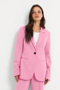 Kaffe Kasakura Blazer Kvinde Pink Frosting Blazere Tight Fit Str 40 - ...