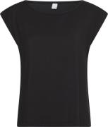 Calvin Klein S/S Wide Neck Kvinde Ub1 Toppe Str L - hos Magasin