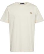 Fred Perry M1600 Mand Ecru/warm Stone Kortærmede T-shirts Str L - Bomu...