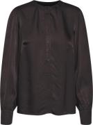 Soaked in Luxury Slfalula Shirt LS Kvinde Black Langærmede Bluser Regu...