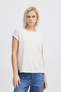 ICHI Ihyulietta SS9 Kvinde Doeskin Stripe Kortærmede T-shirts Str L - ...