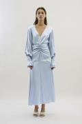 Karen by Simonsen Kbpeel Dress Kvinde Pearl Blue Maxi Kjoler Str 40 - ...