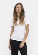 esmé studios Espenelope Slim Fit Tshirt Kvinde White Kortærmede T-shir...