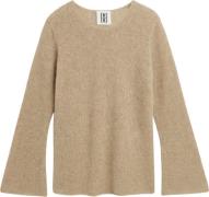 By Malene Birger Cyrema. Kvinde Twill Beige Sweaters Str S - Uld hos M...