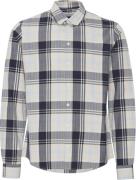 Casual Friday Cfanton LS big Checked Shirt Mand Dark Navy Langærmede S...