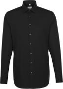 Seidensticker Business Shirt Slim Long Sleeve Kentcollar Uni Mand Blac...