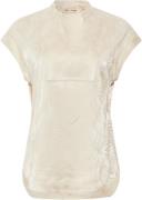 Rue de Femme ¤ Bexley Shirt RdF ¤ Kvinde Vanilla Cream Kortærmede Blus...