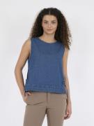 Neo Noir Svetlana Denim Top Kvinde Blue Toppe Str 40 Denim - hos Magas...