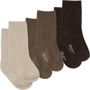 Konges Sløjd 3 Pack RIB Socks Str 29-32 - S25090 Strømper Bomuld hos M...