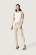 Soaked in Luxury Slcamile Tapered Pants Kvinde Sandshell Bukser Med Li...