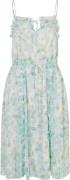 Rosemunde Recycled Chiffon Strap Dress Kvinde Big Mint Flower Print Mi...