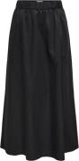 ONLY Onlzora HW Long Skirt PNT Kvinde Sort Maxi Nederdele Str L - hos ...