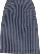 CONTINUE Gabby Skirt Stripe Kvinde Blue Stripe Midi Nederdele Str L - ...