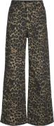 JJXX Jxsarah Tokyo LEO Wide HW Pant EX P Kvinde Cornstalk/leopard Buks...