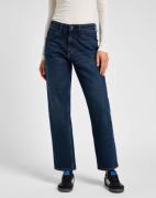 Lee Rider Classic Kvinde Blå Straight Jeans Str 25/31 - Bomuld hos Mag...