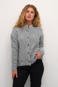 Kaffe Kaane Knit Cardigan Kvinde Grey Melange Cardigans Str L - hos Ma...