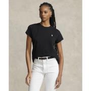 Polo Ralph Lauren 40/1 Cotton Jerseyssl-tsh Kvinde Sort Kortærmede T-s...