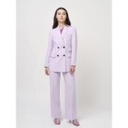 Bruuns Bazaar Brassica Eleza Pants Kvinde Light Orchid Bukser Med Bred...