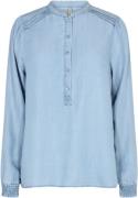 soyaconcept Scliv 40 Kvinde 2012 Light Blue Denim Langærmede Bluser St...